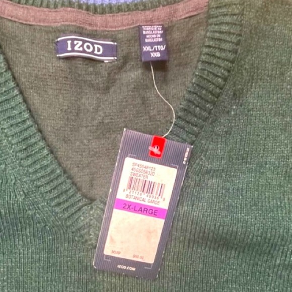 IZOD V-neck Sweater - Picture 6 of 6